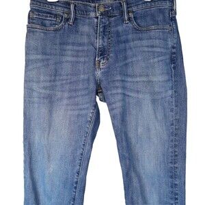 Abercrombie & Fitch Jeans Mens 32 x 30 Faded Denim Kennan Straight Leg Stretch